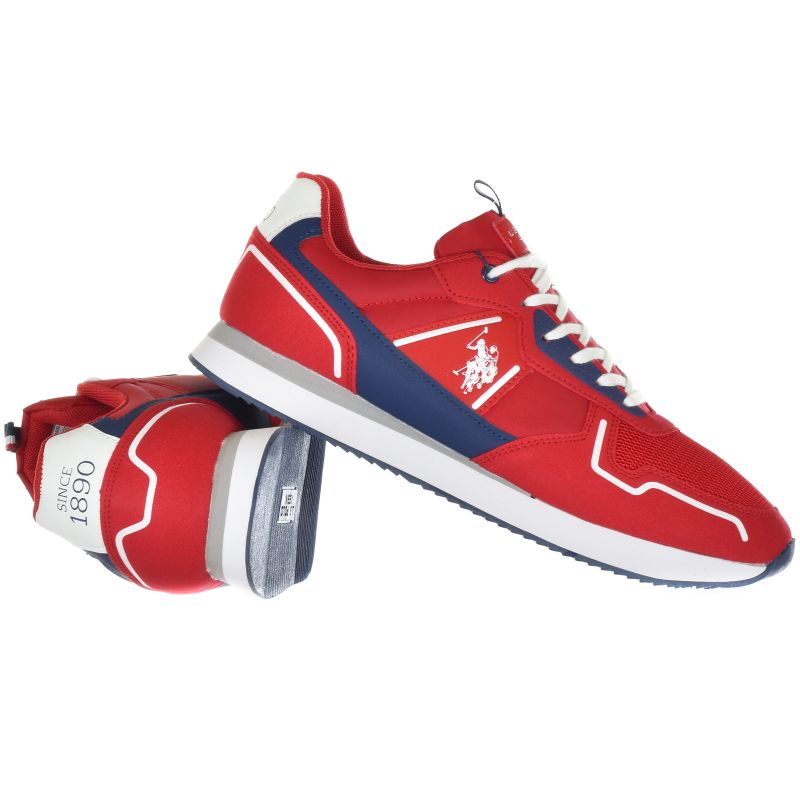 Men's Sports Shoes US Polo Assn. Sneakers - NOBIL004-RED-DBL01 Obuwie/Buty na co dzień Your Sports Performance