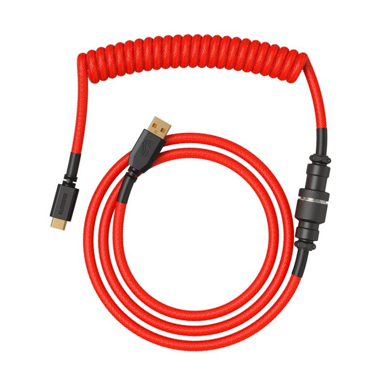 Glorious Gaming GLO-KB-ACC-CBL-COIL-CRED Keyboard/Mouse Cable Red 1.4m Kable i adaptery/Kable USB Your Sports Performance