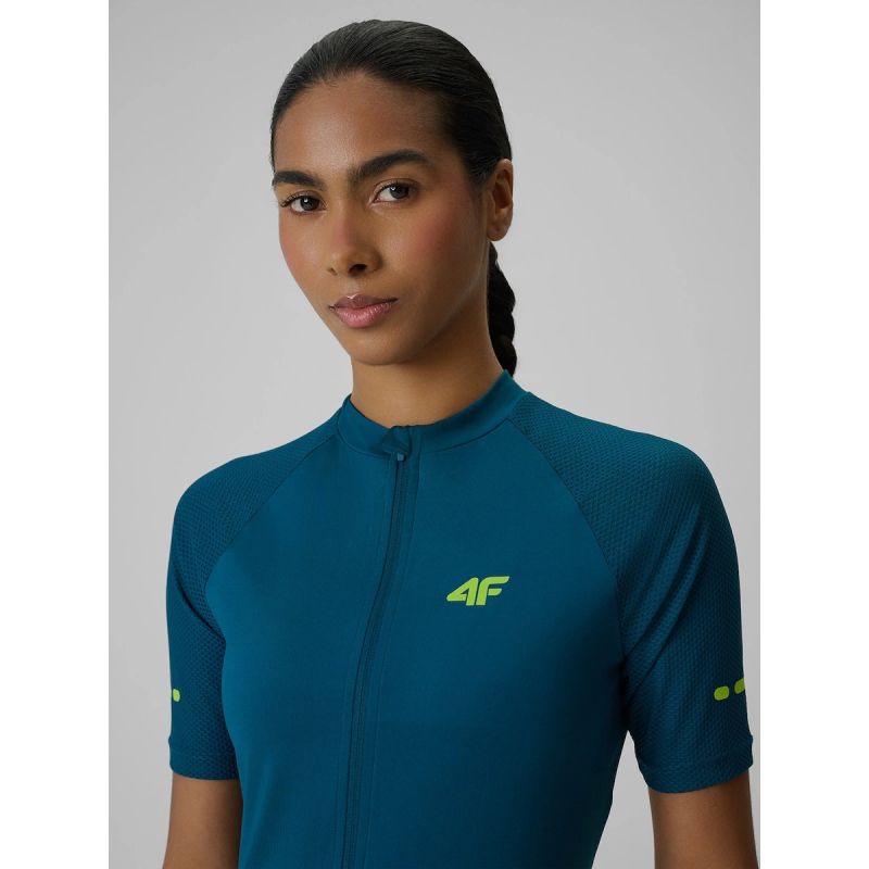 Women's cycling jersey with UPF50+ filter 4F 4FRSS26TFTSF2455-46S