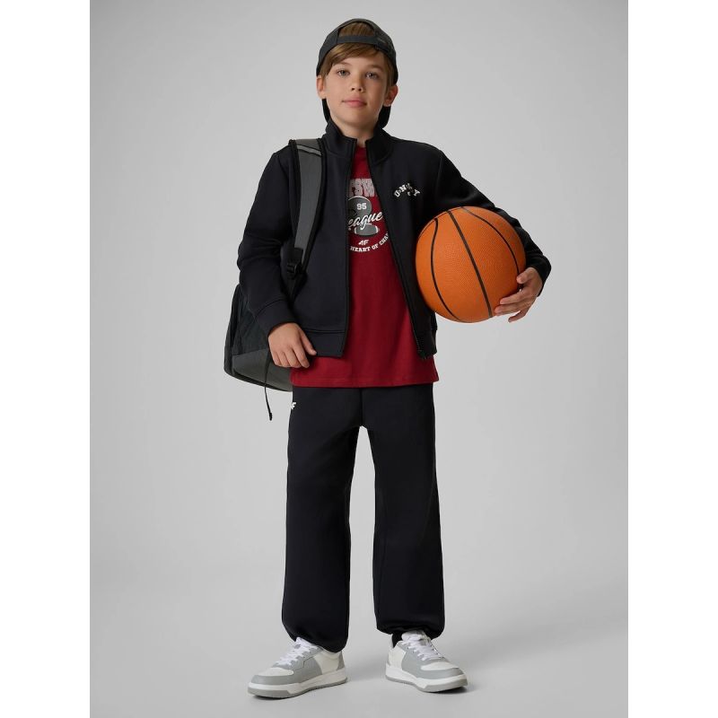 Boys’ Regular-Fit Hoodless Sports Jacket 4F 4FJRAW26TSWSM3198-20S
