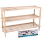 SHELVES 3-LEVEL WOODEN SHOE RACK ALPINA Footwear Your Sports Performance