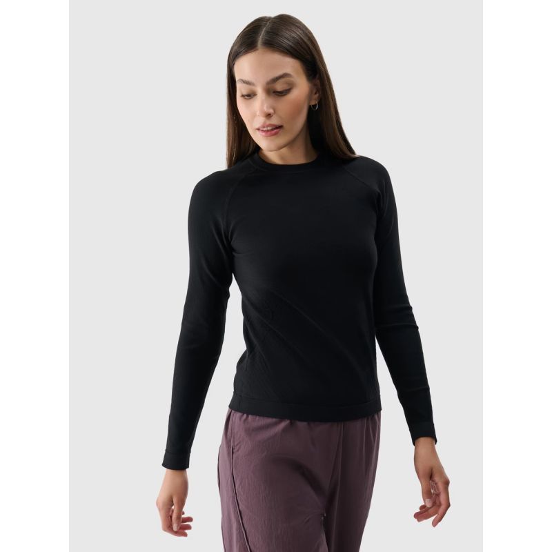Smooth seamless women's longsleeve 4F 4FRSS24TLONF399-20S *Kategoria tymczasowa Your Sports Performance