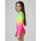 Girls' one-piece swimsuit with UPF50+ filter 4F 4FJRSS26USWSF144-91A