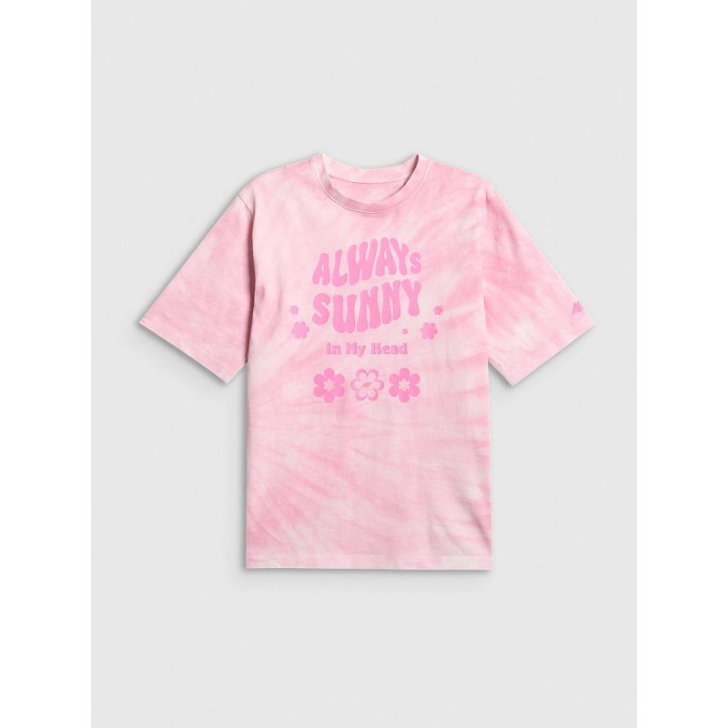 Girls' cotton T-shirt 4F 4FJRSS26TTSHF3911-56A