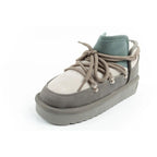 D.Franklin women's winter snow boots, fashionable insulated ankle boots, gray D.Franklin