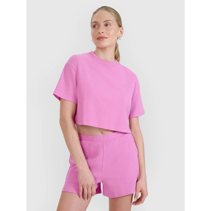 Women's crop top t-shirt 4F 4FWSS25TTSHF1977-54S *Kategoria tymczasowa Your Sports Performance