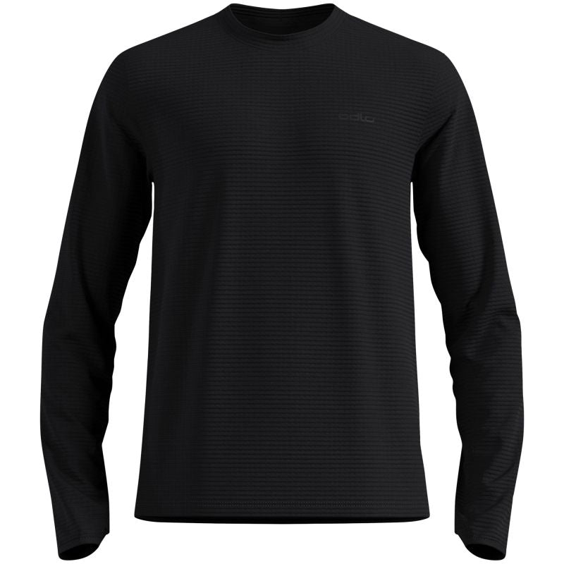 Men’s Odlo ESSENTIAL THERMAL Mid Layer Mock-Neck Sweatshirt, Black