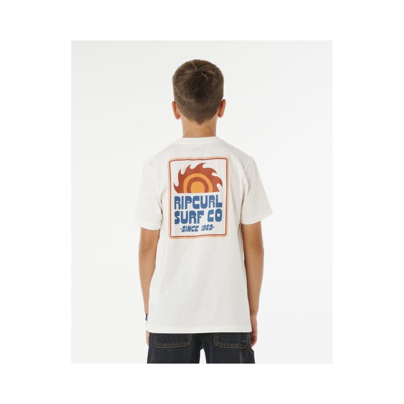 RIP CURL Pacific Rinse Sunrise Tee-Boy White