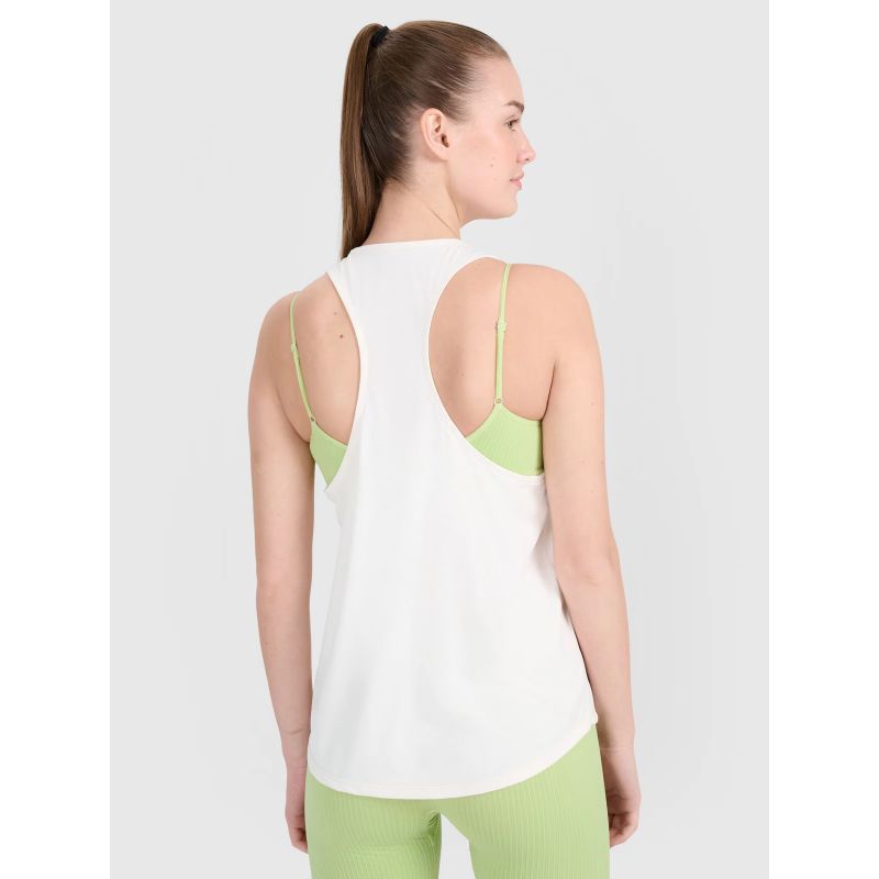 Women's quick-drying oversize training top 4F 4FWSS25TFSLF412-11S *Kategoria tymczasowa Your Sports Performance