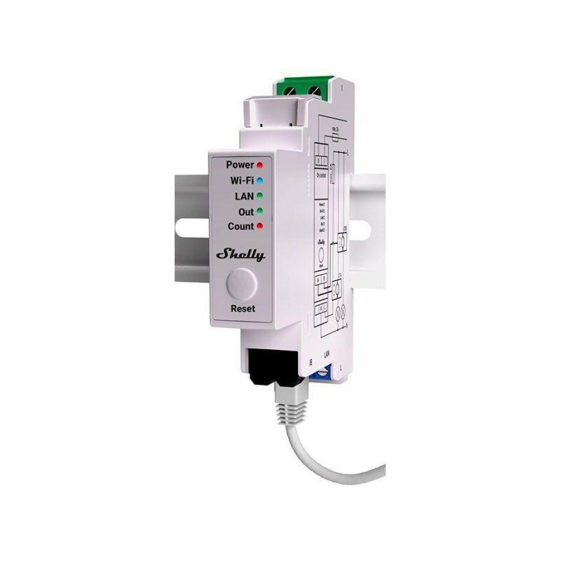 Shelly - DIN Rail - "Pro EM 50A" - electricity meter - 2x 50A terminal measurement function included - WLAN - LAN Aparaty elektryczne/Aparatura instalacyjna Your Sports Performance