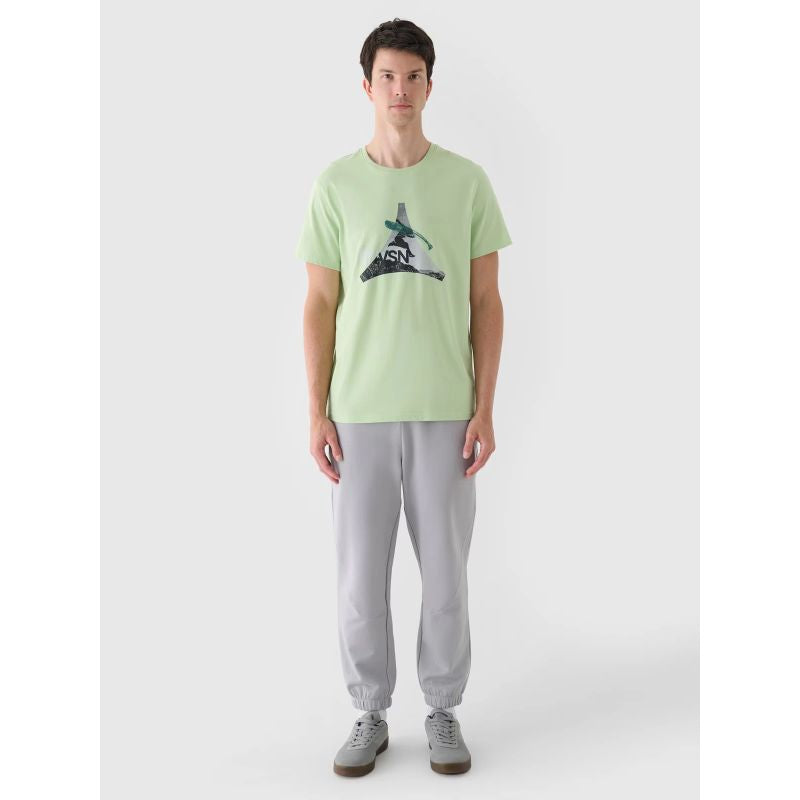 Men's regular printed T-shirt 4F 4FRAW24TTSHM2301-41S *Kategoria tymczasowa Your Sports Performance