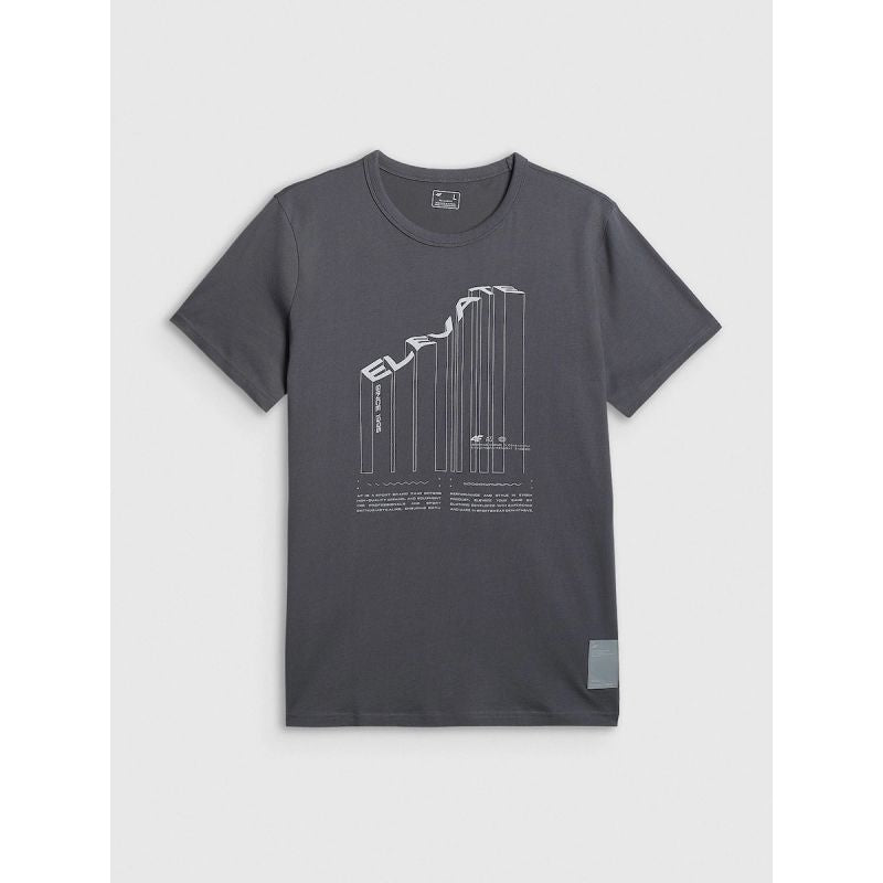 Men's regular printed T-shirt 4F 4FRAW25TTSHM3845-22S 4f