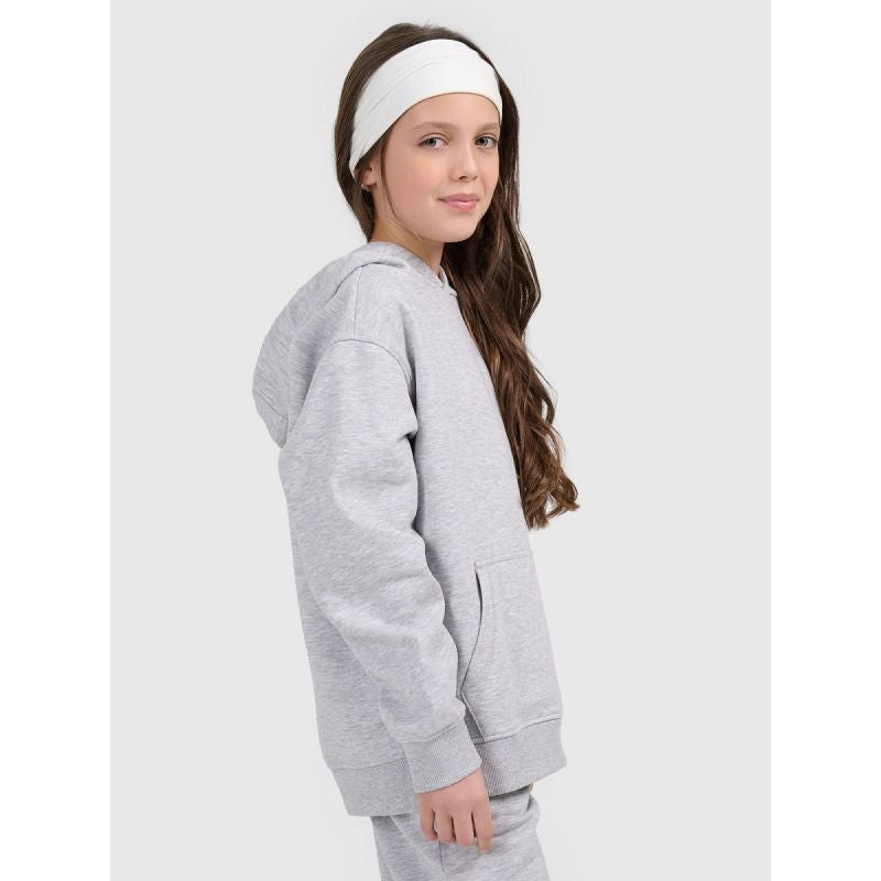 Girls' sweatshirt with hood, open, 4F 4FJWMM00TSWSF1862-25M 4f