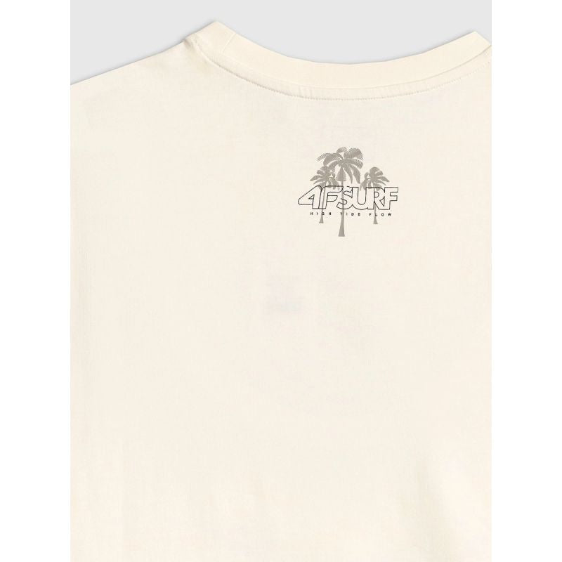 Men's regular printed T-shirt 4F 4FRSS26TTSHM4298-11S