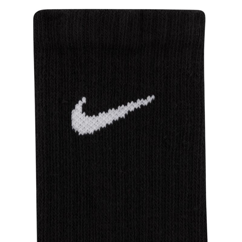 Nike Everyday Cush Crew Kids Socks 6 Pairs Black SX6910 010