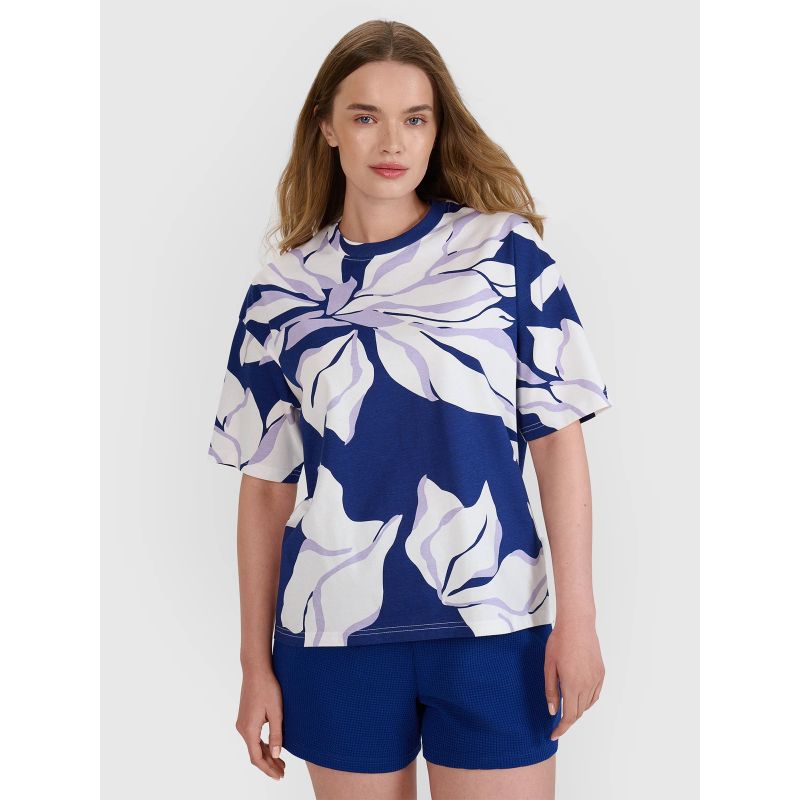 Women's oversize printed T-shirt 4F 4FRSS25TTSHF2692-91A *Kategoria tymczasowa Your Sports Performance