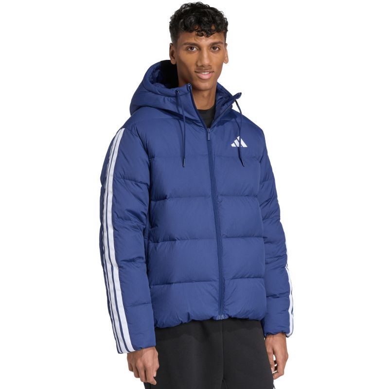 Men's adidas Ess 3S PD HD J jacket navy blue JX7799 In preparation Adidas