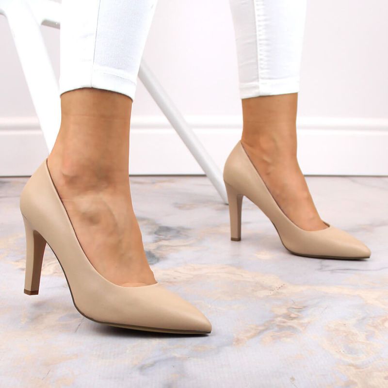 Sergio Leone W SK415B beige high heel pumps