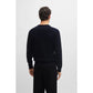 BOSS Pacello-L BLU V-Neck Sweater (50506042-404) Boss