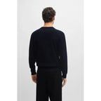 BOSS Pacello-L BLU V-Neck Sweater (50506042-404) Boss