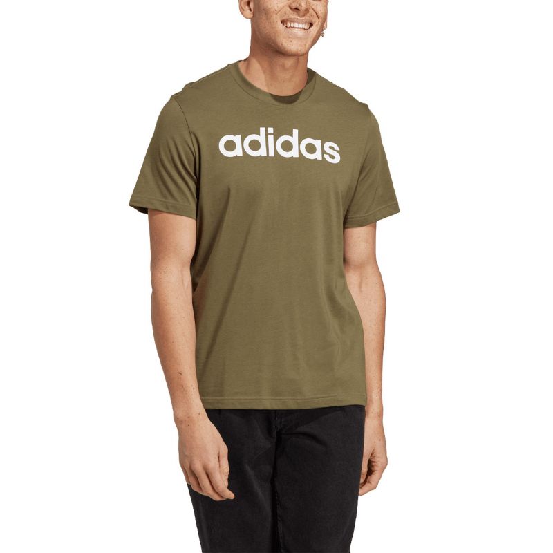 adidas Essentials Single Jersey Linear Embroidered Logo Tee M IC9280 Clothing/Training Adidas