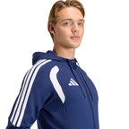 Men's adidas Tiro 26 League Sweat Full Zip Hoodie Navy Blue KF3320