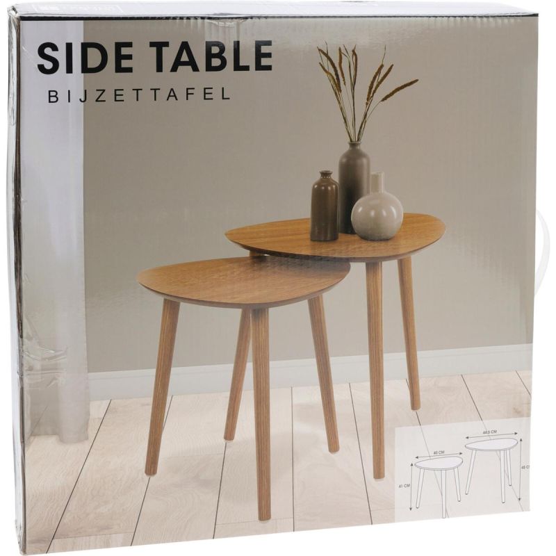 COFFEE SIDE TABLE SET WITH WOODEN TOP Home and Garden/Equipment Your Sports Performance