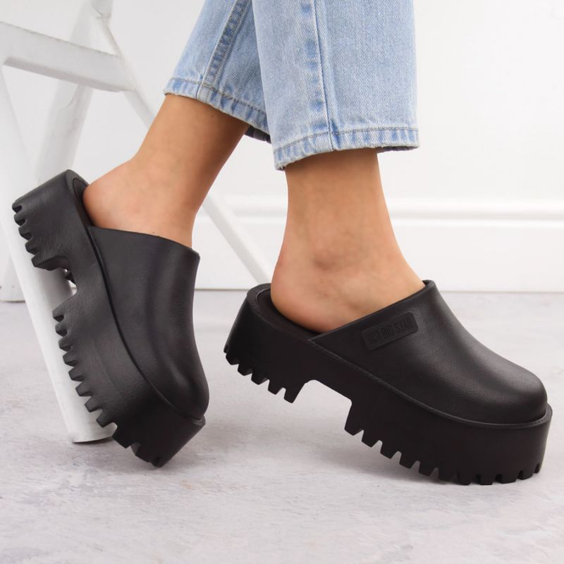 Clogs with a massive sole Big Star W NN274014 INT2083A Footwear/Lifestyle/Brinkenstock/Klapki/chodaki Your Sports Performance