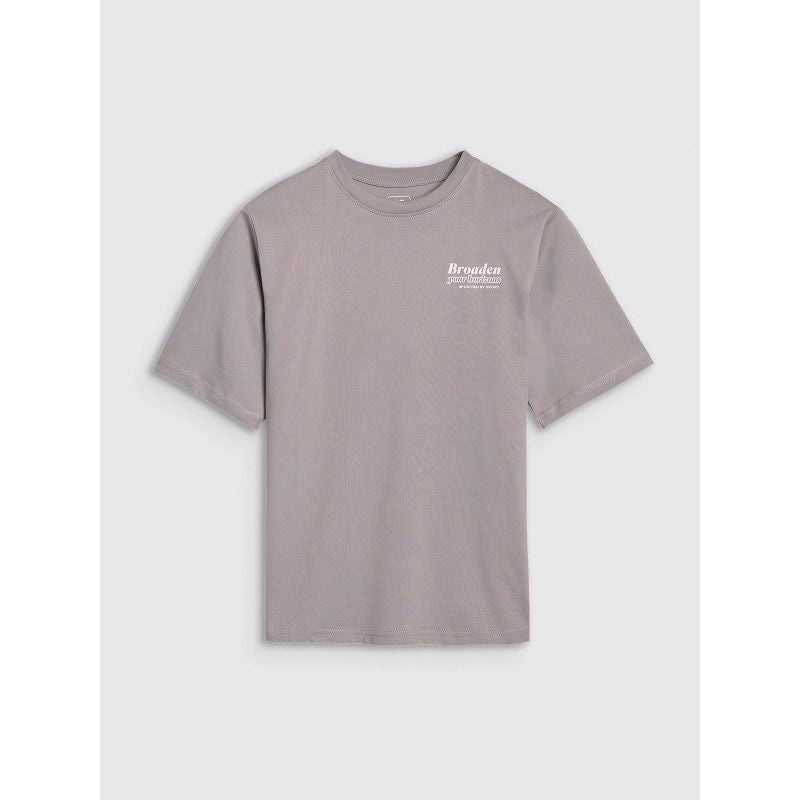 Girls' oversize T-shirt with print 4F 4FJRSS25TTSHF2586-83S *Kategoria tymczasowa Your Sports Performance
