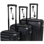 SET OF 3 SUITCASE 18/22/26 INCHES BLACK SLAZENGER Accessories Your Sports Performance