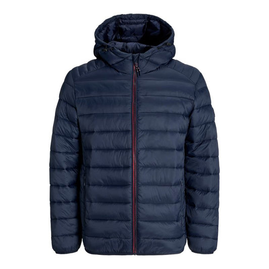 Jack&Jones men's down jacket JJEBRADLEY LIGHT PUFFER HOOD NOOS 12280970 SKY CAPTAIN In preparation Your Sports Performance