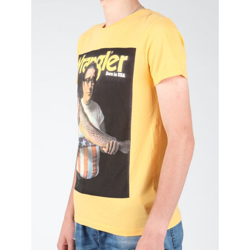Wrangler S/S Graphic T-shirt W7931EFNG In preparation Your Sports Performance