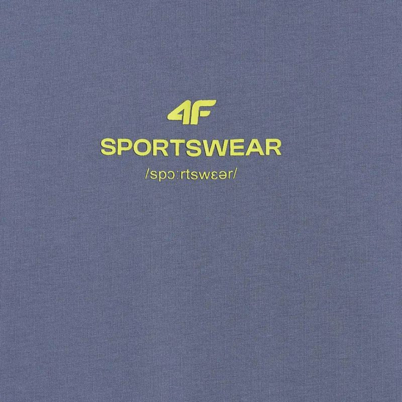 Men's T-shirt 4F M2961 denim 4FWAW25TTSHM2961 32S In preparation Your Sports Performance
