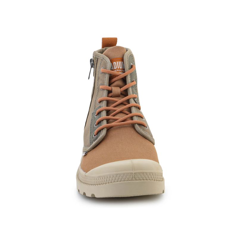 Palladium Men's Pampa Detroit Zip SU 04612-961-M Dusky Green/Brown To be categorized Your Sports Performance