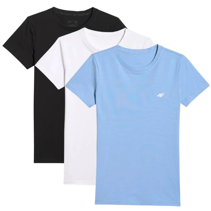 Women's T-shirt (SET OF 3 T-SHIRTS) 4F 4FWMM00TTSHF3306-10S-20S-56S