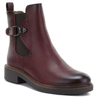 Women's Chelsea boots, insulated, burgundy M.Daszyński SA252-7