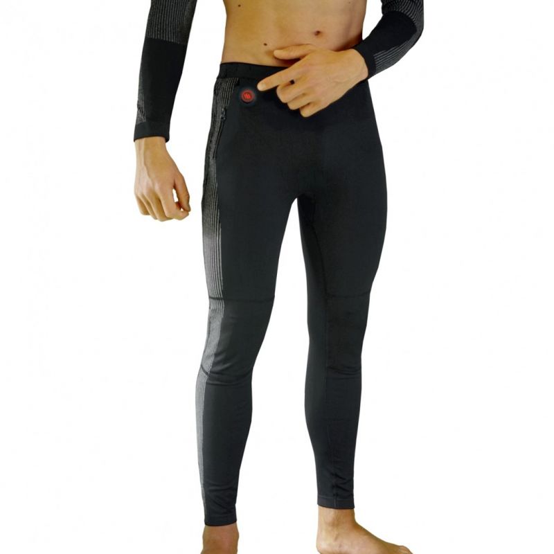 GLOVII HEATED THERMOACTIVE UNDERWEAR SET, SWEATSHIRT AND PANTS, SIZE L, BLACK, BATTERIES AND CHARGER INCLUDED, GXBL Bieganie/Bielizna Your Sports Performance