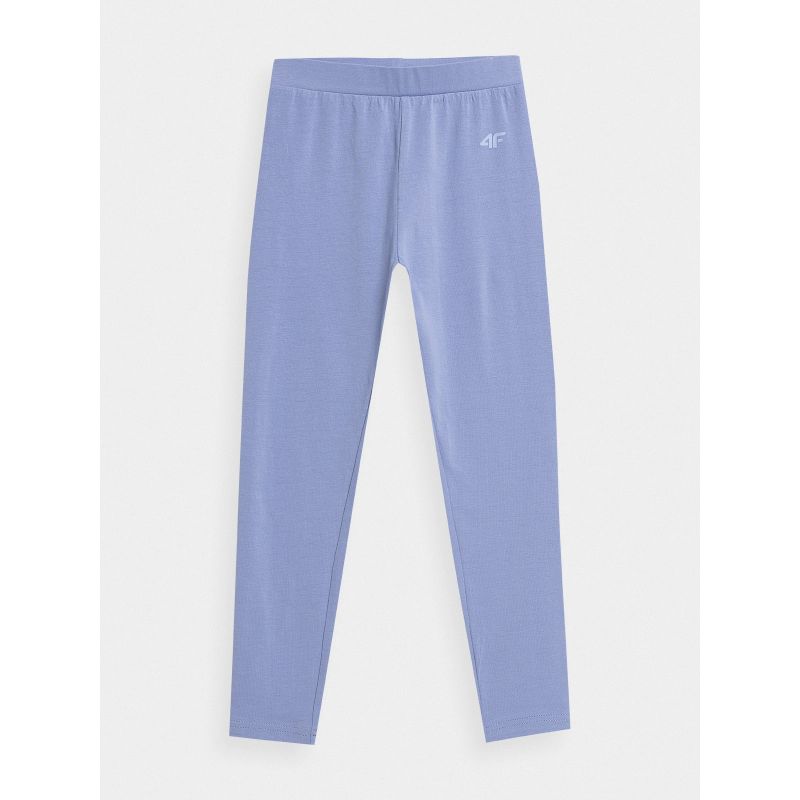Girls' elastic cotton leggings 4F Junior *Kategoria tymczasowa Your Sports Performance