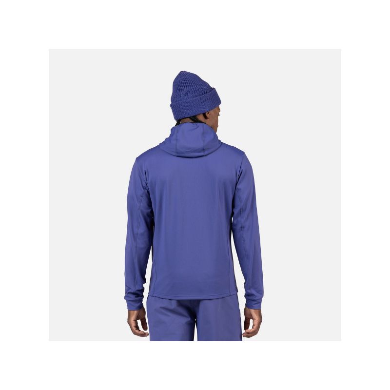 ROSSIGNOL Men's Mid Layer Stretch Hoodie Blue