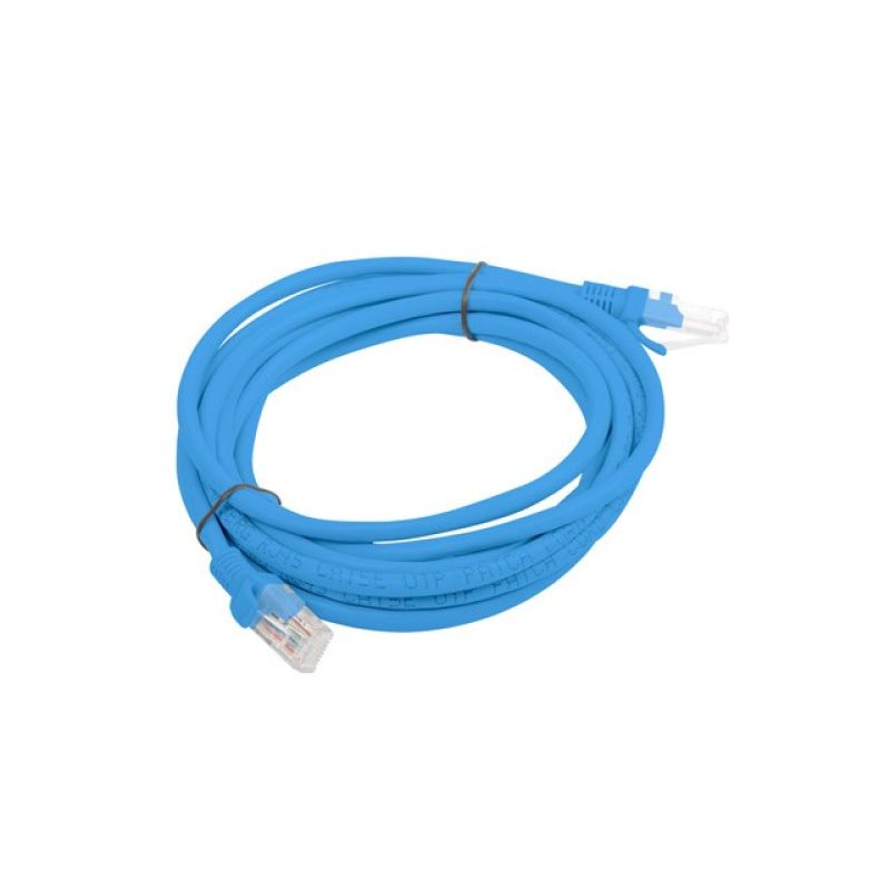 PATCHCORD CAT.5E UTP 3M BLUE FLUKE PASSED LANBERG 10-PACK Kable, gniazda i wtyki/Patchcable Your Sports Performance
