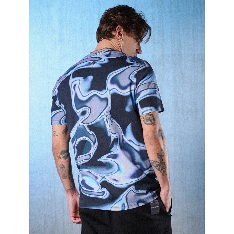 Men's regular printed T-shirt 4F 4FRSS26TTSHM3656-90A 4f