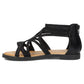 Women's Roman sandals, black, Filippo DS7897