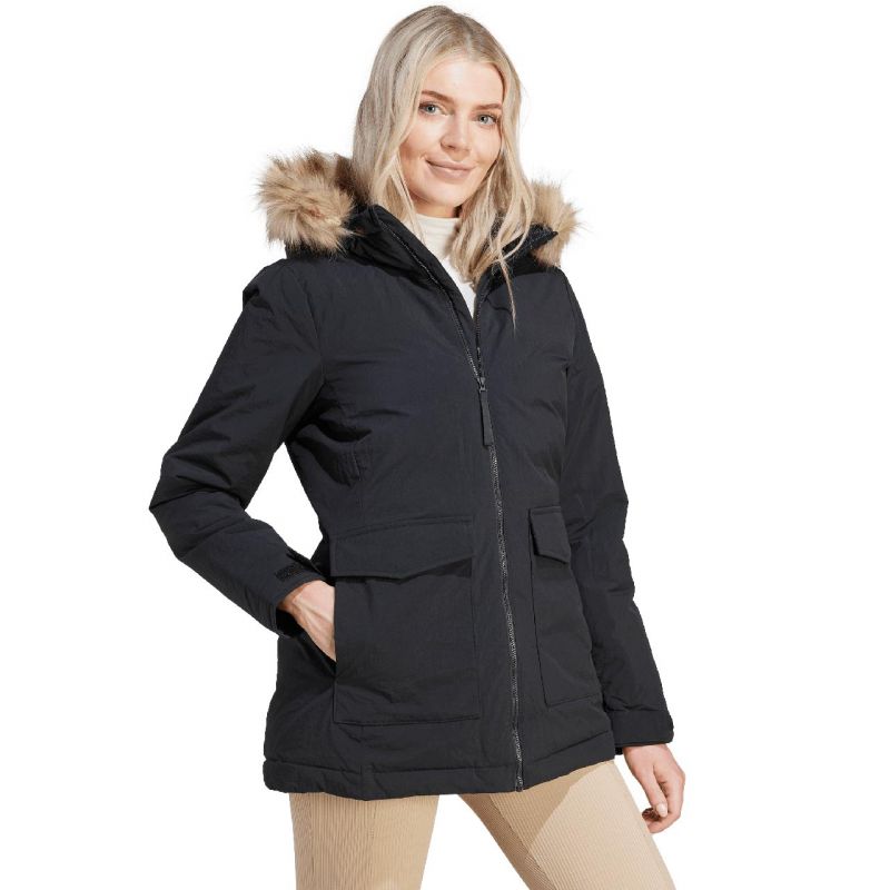 Adidas Parka Hooded Fur W IJ8260 Clothing/Lifestyle Adidas