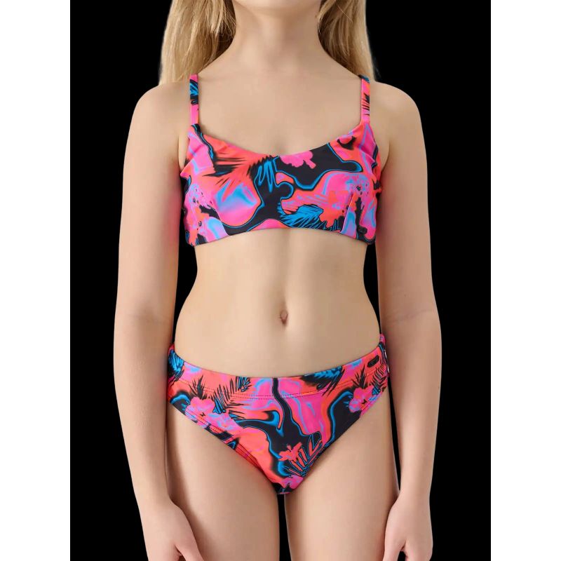 Girls' two-piece swimsuit 4F JUNIOR 4FJWSS25UBKSF046-90A *Kategoria tymczasowa Your Sports Performance