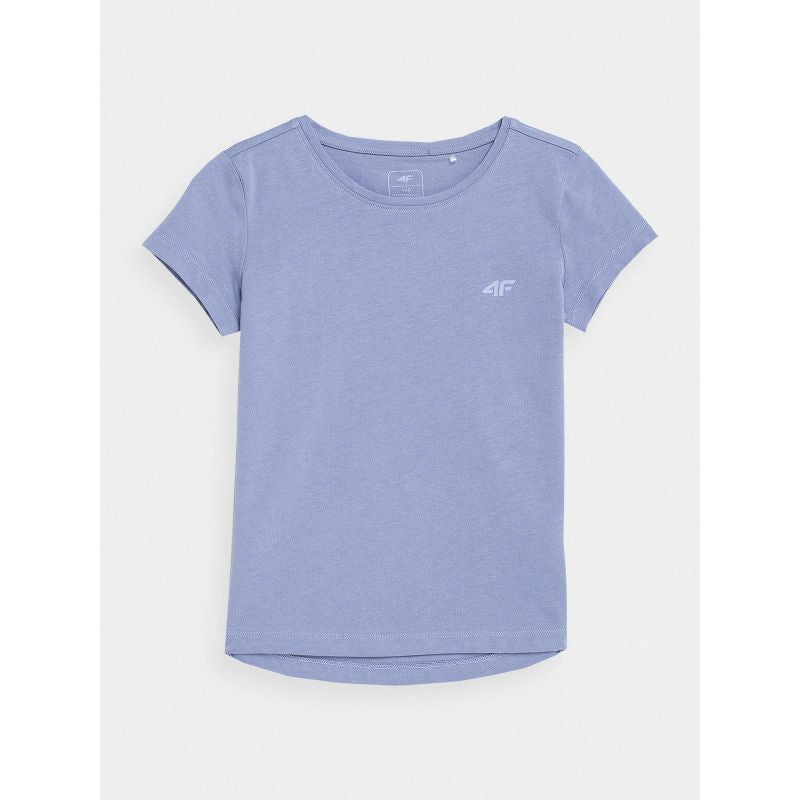 100% cotton plain girls' T-shirt 4F Junior *Kategoria tymczasowa Your Sports Performance