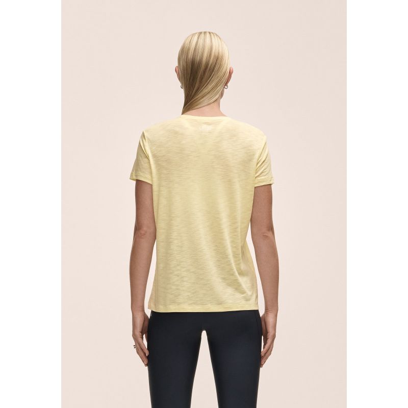 Casall Soft Texture Tee Yellow Women's T-Shirt