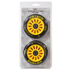 STUNT PB SCOOTER WHEELS 100MM PLASTIC KATANA SET OF 2 YELLOW Accessories Your Sports Performance