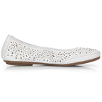Rieker W RKR649 comfortable leather openwork shoes, white Footwear/Lifestyle/Rieker Your Sports Performance