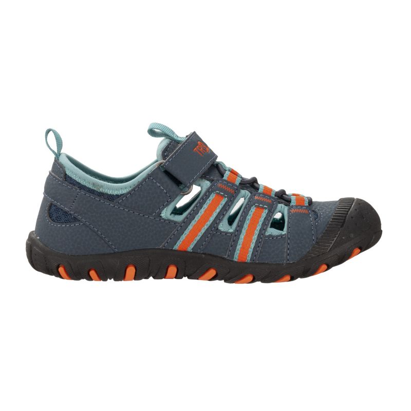 Trollkids Kids Sandefjord Sandal XT dark navy/dusky turquoise/glow orange children's sports sandals for boys/girls (668-110) In preparation Your Sports Performance