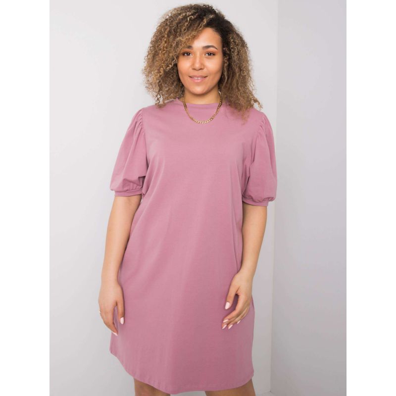 Dusty pink plus size cotton dress (RV-SK-6319.65) In preparation Your Sports Performance